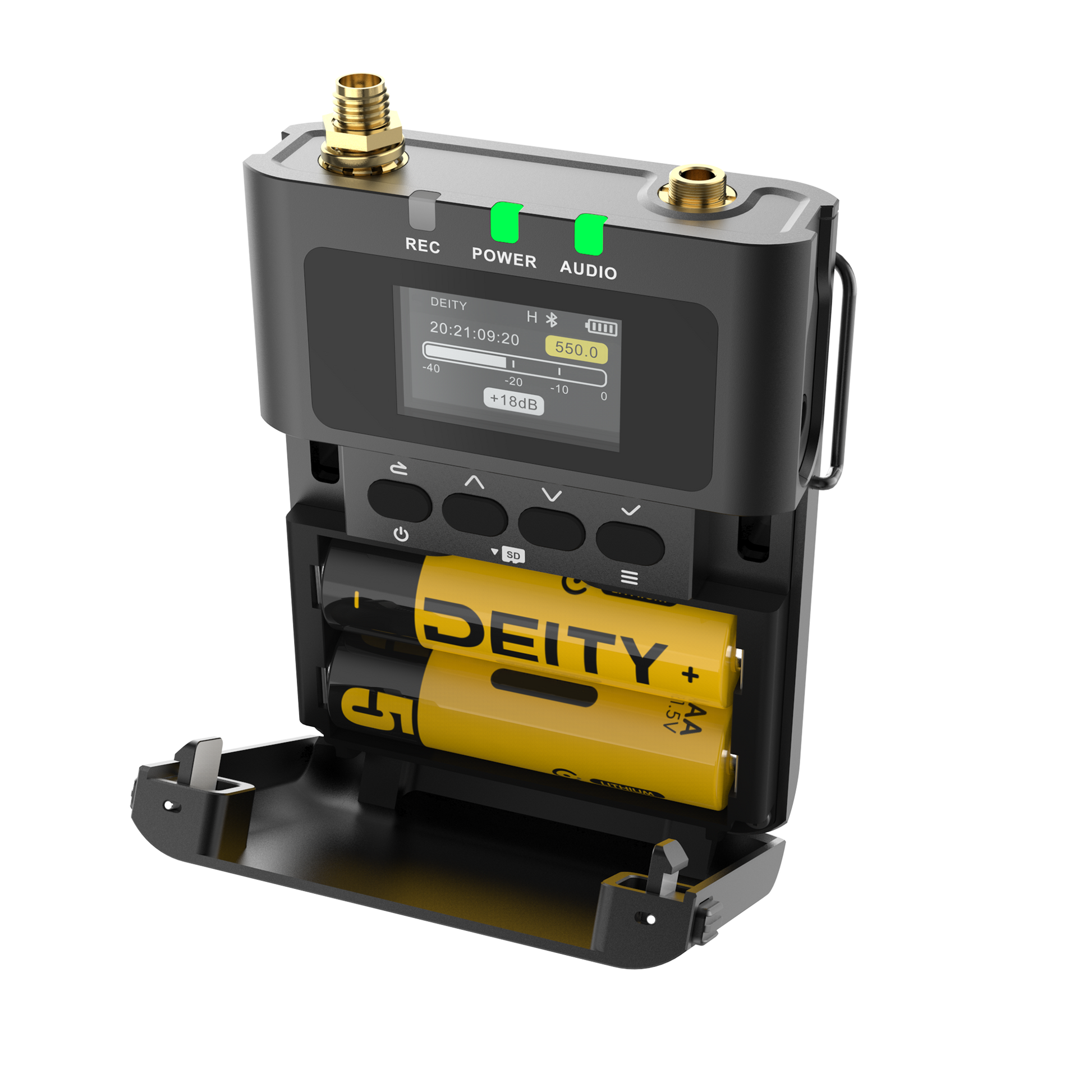 DBTX - THEOS Transmitter (US Model) – Deity Microphones DBTX - THEOS Transmitter (US Model) – Deity Microphones