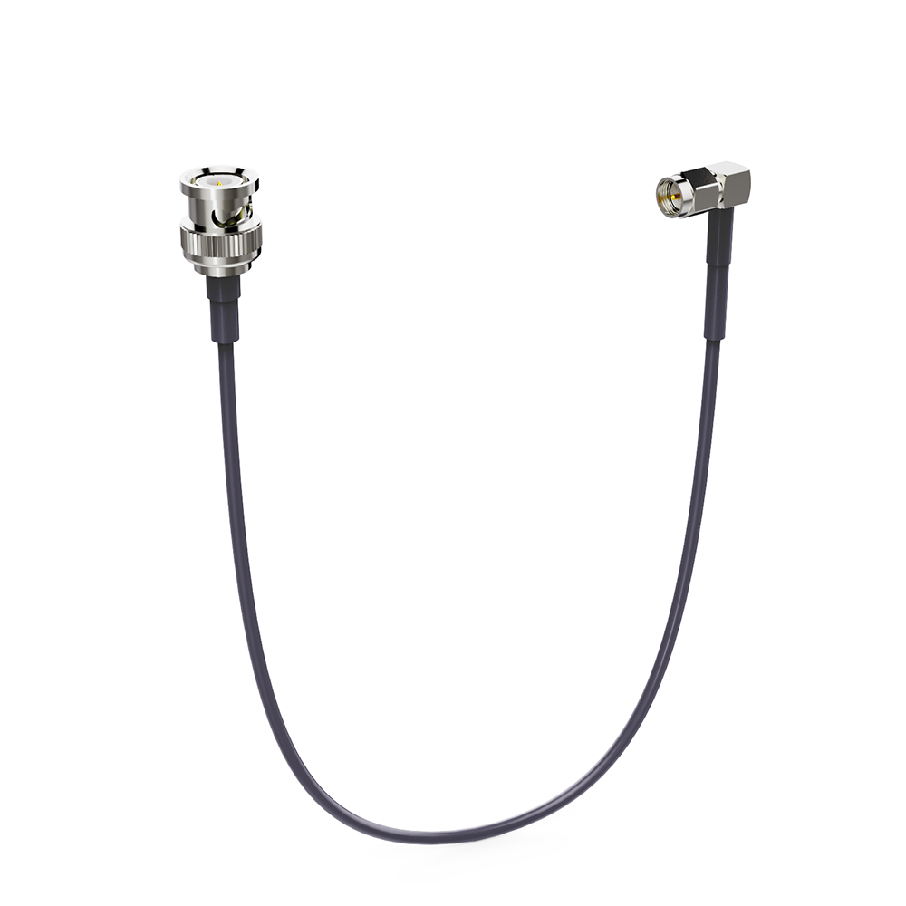 Right Angle SMA to Straight BNC Cable (45cm)