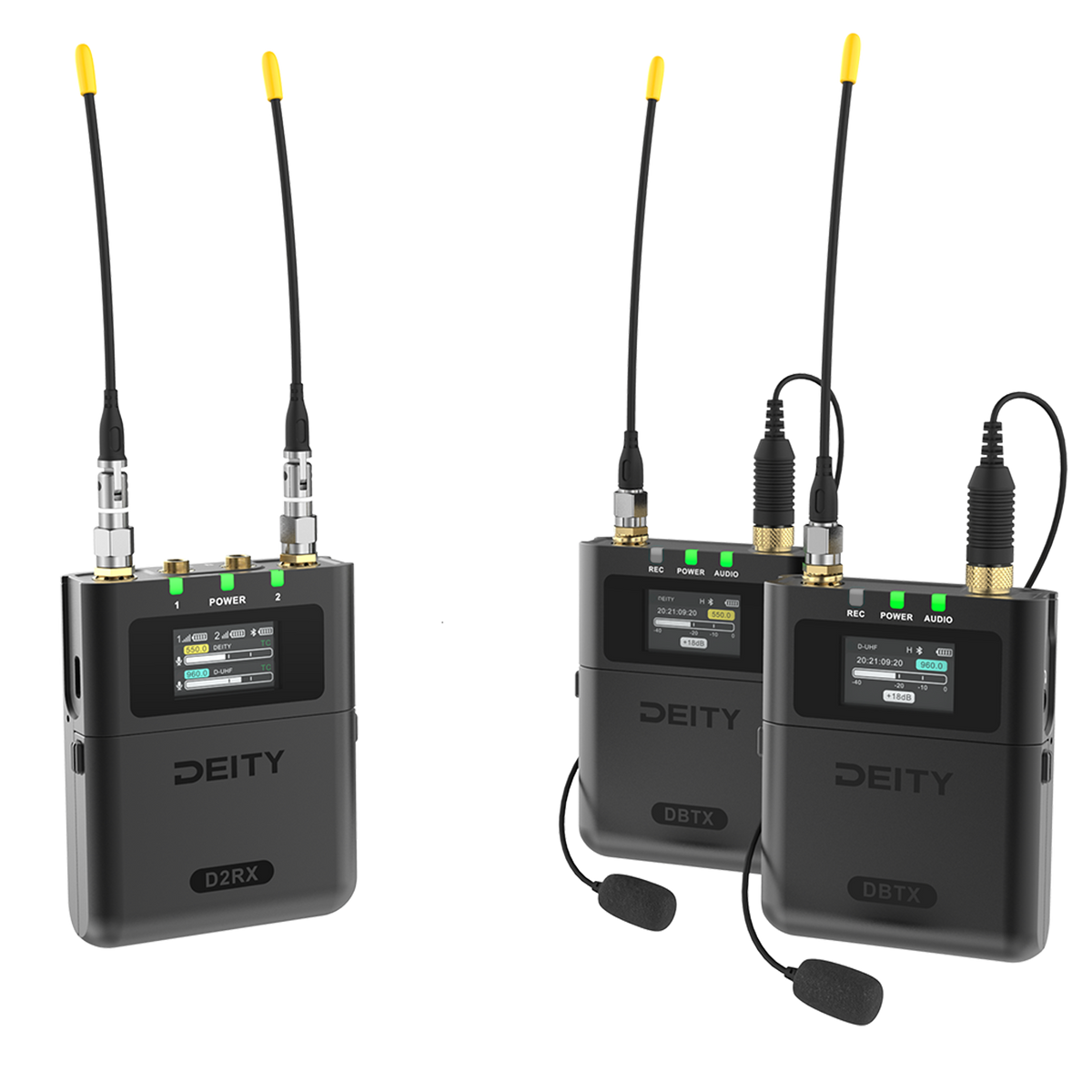 THEOS Digital Wireless Microphone 2ch Kit (US Model) – Deity THEOS Digital Wireless Microphone 2ch Kit (US Model) – Deity
