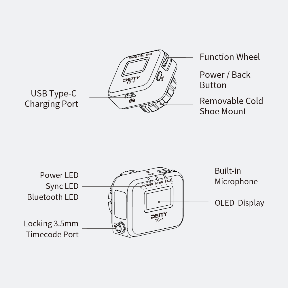 TC-1 Wireless Timecode Box Generator – Deity Microphones