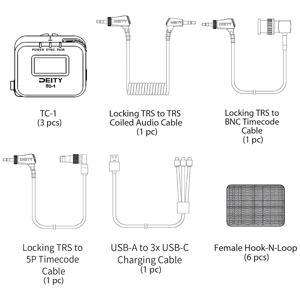 Deity TC-1 (3pc Kit) – Deity Microphones Deity TC-1 (3pc Kit) – Deity Microphones