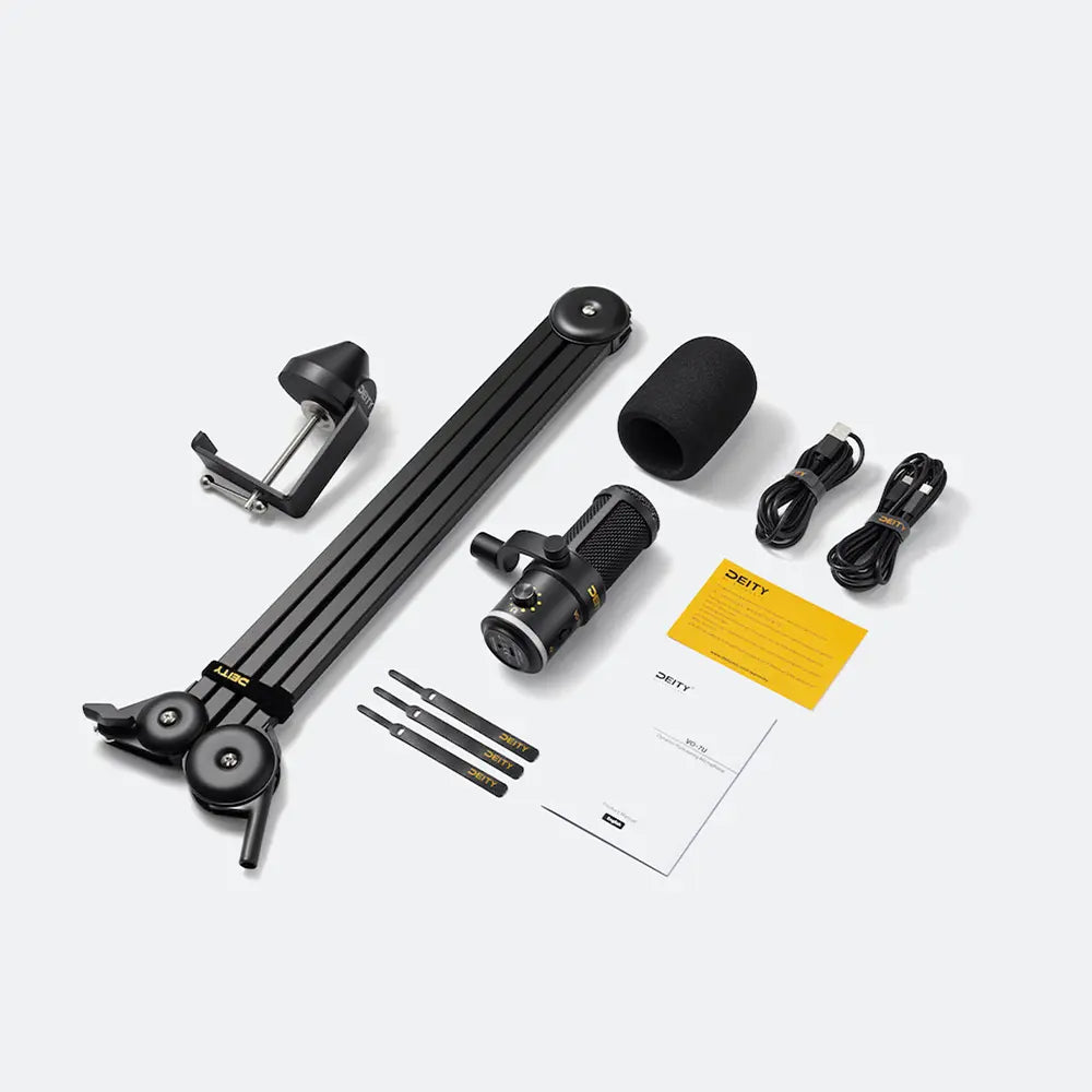 VO-7U Podcast Kit- Black Edition (USB Microphone) Deity Microphones